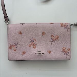 Coach Light Pink Floral Crossbody Bag
